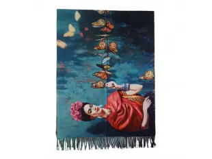 Eșarfă și mănuși pentru femei cu două fețe și picturi ver2