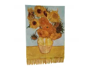 Eșarfă și mănuși pentru femei cu două fețe - Van Gogh - Floarea-soarelui
