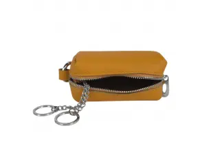 Breloc din piele galbenă