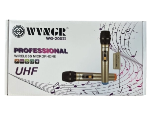 Set de 2 microfoane wireless cu afișaj WVNGR WG-200II
