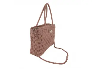 Geantă roz din ratan - Emona