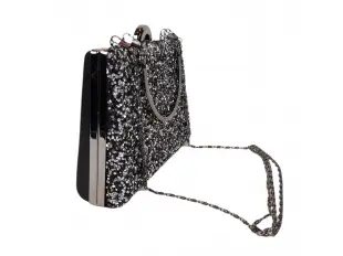 Geantă neagră cu sclipici - Emma