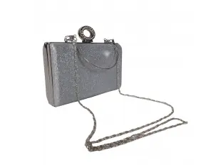 Geantă elegantă argintie - Nisaq