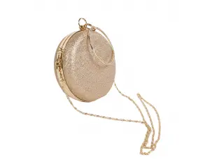 Geantă rotundă aurie - Limai