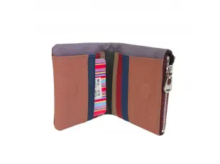 Portofel de damă vișiniu cu magnet - Euro