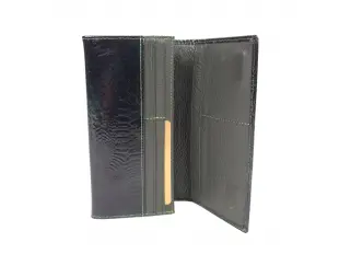 Poșetă verde din piele lăcuită - Forina