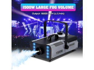 Mașină de fum 1500W cu diode LED și telecomandă