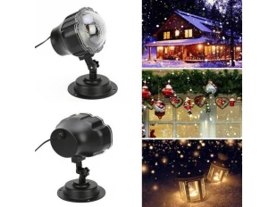 Lampă disco pentru decor - fulgi de zăpadă Floare de zăpadă