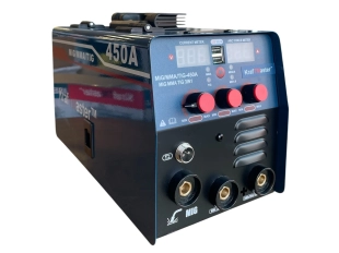 Aparat de sudură electric cu invertor 400A cu alimentator de sârmă KraftMaster 3 în 1 + mască solară + rolă de sârmă