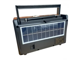 Radio solar portabil MEIER MD-1306BT-S - Bluetooth, radio FM, player MP3, USB și card SD