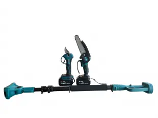 Foarfece fără fir KraftMaster, tăietor de crengi și tijă telescopică, fără perii, 36V, 8AH