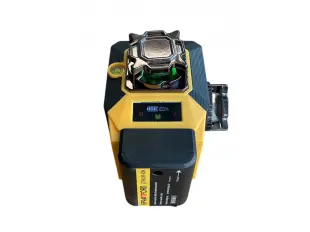 Laser galben pentru construcții KraftRoyal cu rotație la 360°, 16 linii verzi și afișaj LCD