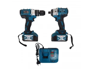 Șurubelniță de impact și șurubelniță fără fir, fără perii, 36V 8AH, într-o cutie KRAFTROYAL