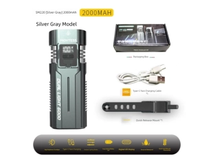 Lampă LED pentru bicicletă SM-220 10W – lumină reîncărcabilă pentru bicicletă cu afișaj, 4 moduri de funcționare