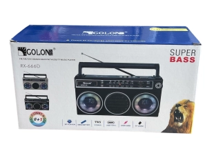 Receptor retro portabil cu 3 benzi GOLON RX-666SD FM, AM; SWBT, USB, TF