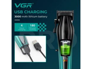  Mașină de tuns profesională VGR V-273 (verde)