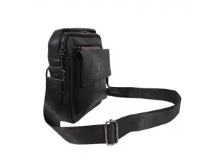 Geantă bărbătească neagră - Kaldis