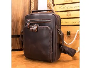 Geantă bărbătească din piele naturală - Warrior