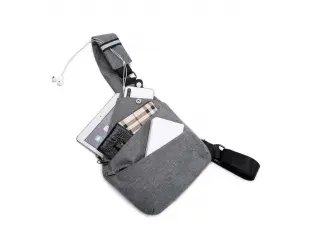 Geantă crossbody gri - Platon