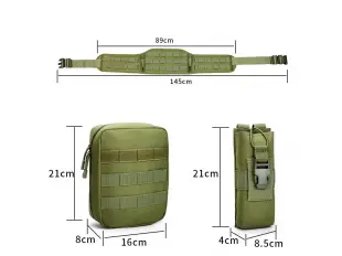 Geantă bărbătească neagră - curea