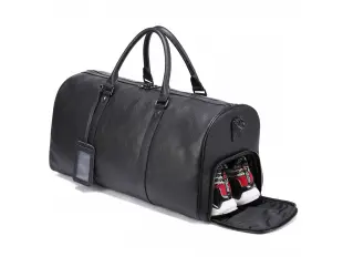 Geantă neagră din piele naturală - Lords