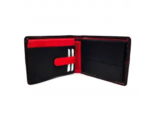 Portofel bărbătesc din piele naturală cu multe compartimente