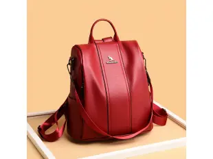 Rucsac roșu pentru femei - Emi