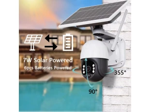 Cameră solară rotativă wireless WIFI 3MP cu urmărire a obiectelor