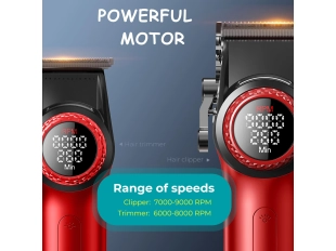 Kit profesional VGR Stepless 4-în-1 – cu carcasă și stație de încărcare