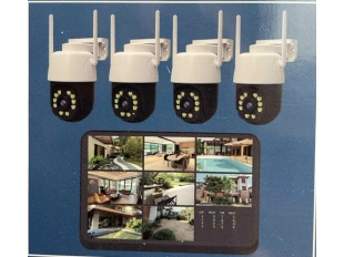 Set wireless de 4 camere rotative AI 12mpx LYLU cu monitor LCD NVR de 10,1 inch