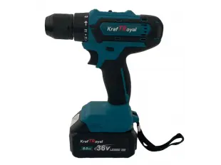 Șurubelniță de impact fără fir KraftRoyal 36V 8.0Ah - completă cu două baterii și încărcător