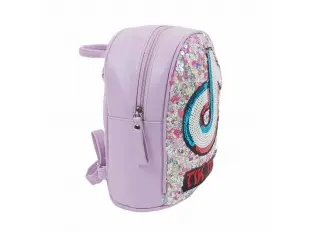 Ghiozdan mov pentru copii cu paiete - Tik Tok