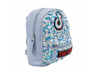 Rucsac albastru cu paiete - TikTok