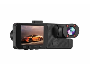 DVR Black BOX Super HD 1296P cu două camere + cameră spate