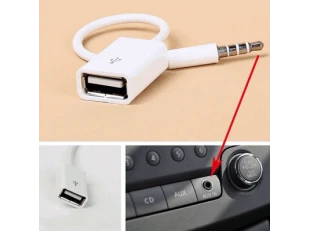 Mufă audio AUX de 3,5 mm în USB 2.0