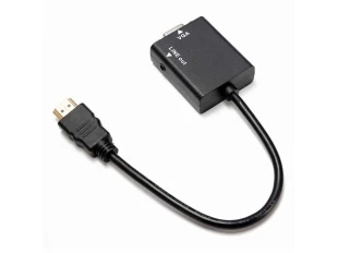 Convertor HDMI la VGA 1080p + ieșire audio