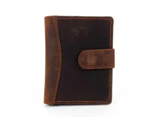 Suport pentru cărți de vizită din piele maro