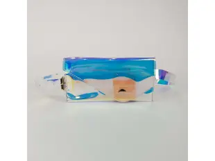 Curea transparentă cu poșetă