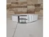 Curea albă din piele naturală - Veros