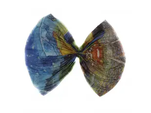 Eșarfă de bumbac pentru femei - Van Gogh - Terasa unei cafenele noaptea