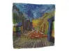 Eșarfă de bumbac pentru femei - Van Gogh - Terasa unei cafenele noaptea