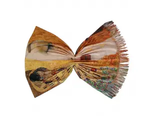 Eșarfă de damă cu două fețe, cu picturi de Gustav Klimt