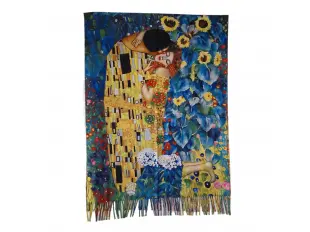Eșarfă dublă pentru femei - Sărutul în floarea-soarelui
