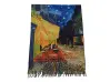 Eșarfă dublă pentru femei - Van Gogh - Terasa unei cafenele noaptea