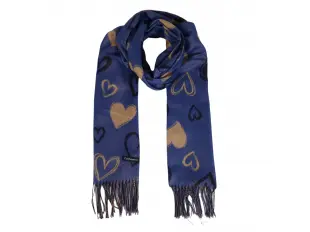 Eșarfă pentru femei cu inimioare - Kremena