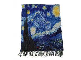 Eșarfă și mănuși cu două fețe pentru femei - Van Gogh - Noapte înstelată