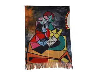 Eșarfă și mănuși pentru femei cu două fețe, cu un tablou Picasso