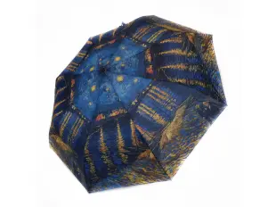 Umbrelă de damă - Van Gogh - Noapte înstelată peste Ron