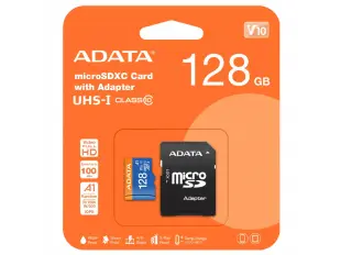 Card de memorie A-DATA 128GB UHS-I Premier V10 AUSDX128GUICL10A1-RA1, Clasa 10