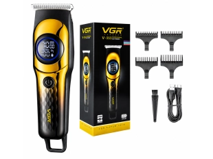 Aparat de tuns profesional pentru păr și barbă cu afișaj VGR V-966 - Galben